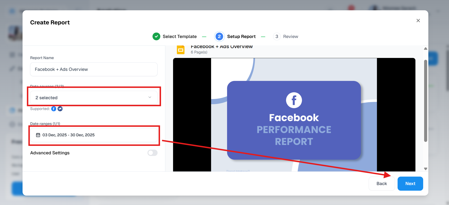 Choose Your Data Source and Time Range