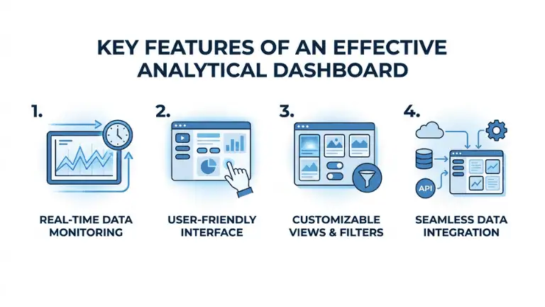 Key features of Analytical dashboard